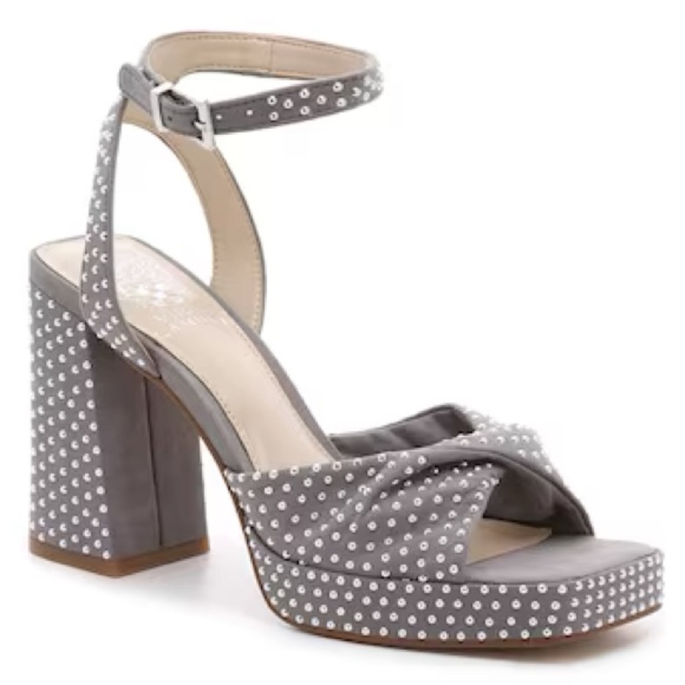 NWT VINCE CAMUTO PEDRANA PLATFORM SANDAL Size 11 color Sleet